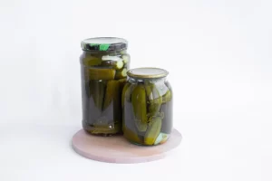Eating pickles while fasting.