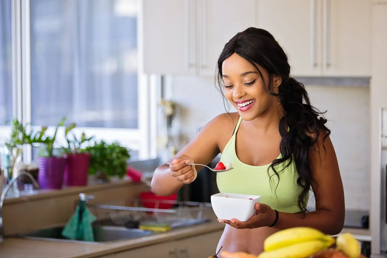 A Person Taking Vegetable Broth During A Fast.