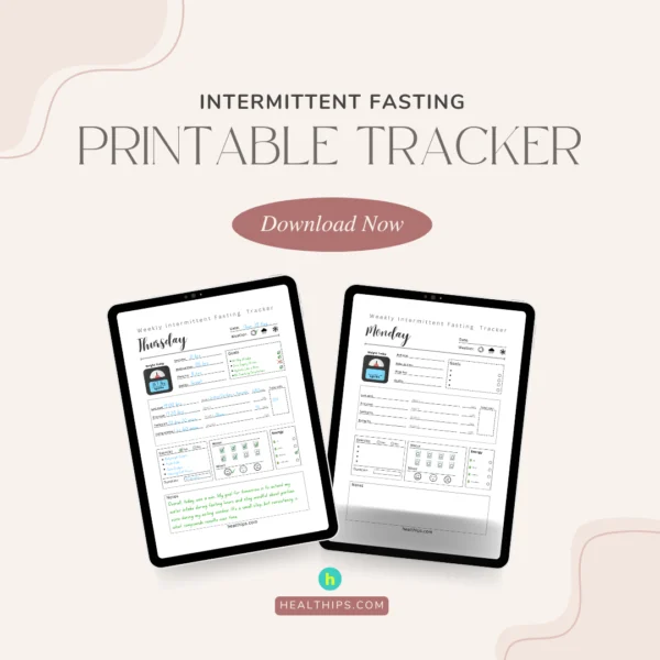 Printable Weekly Intermittent Fasting Tracker